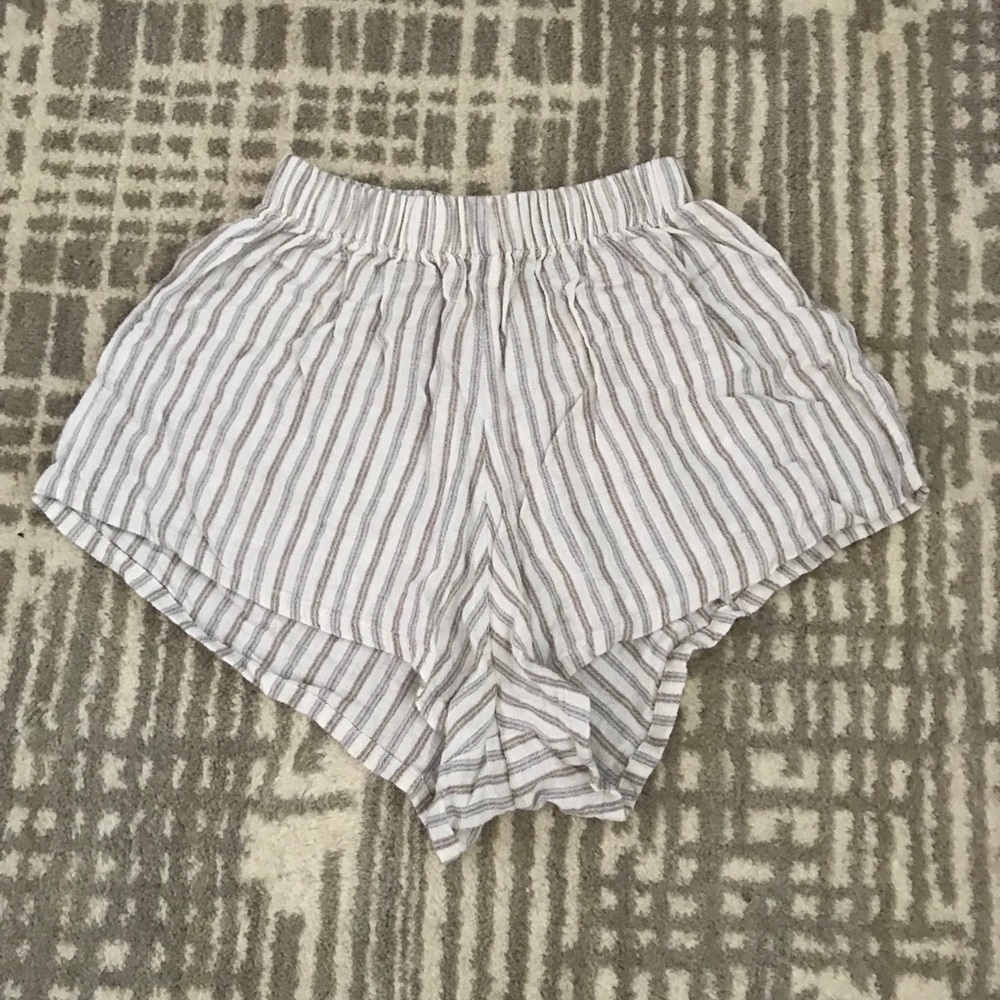 Brandy Melville Striped Mini Shorts